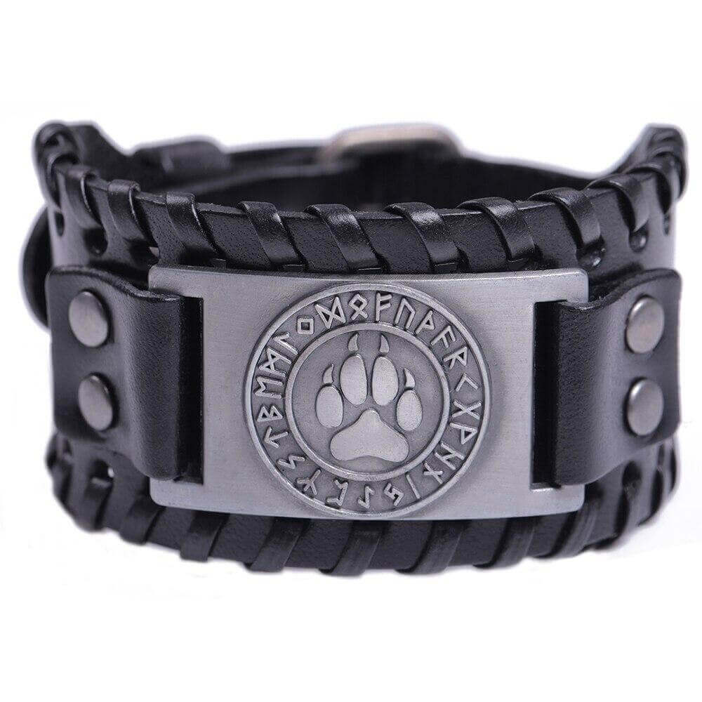 Wikinger-Armreif fur Manner mit Wolfspfote