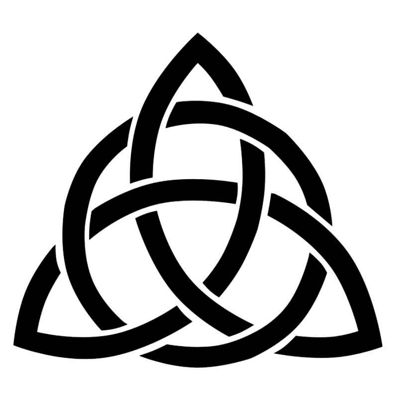 Wikinger Aufkleber mit Triquetra Symbol
