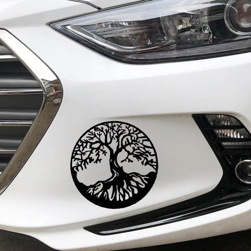 Wikinger Aufkleber mit Yggdrasil ash Tree