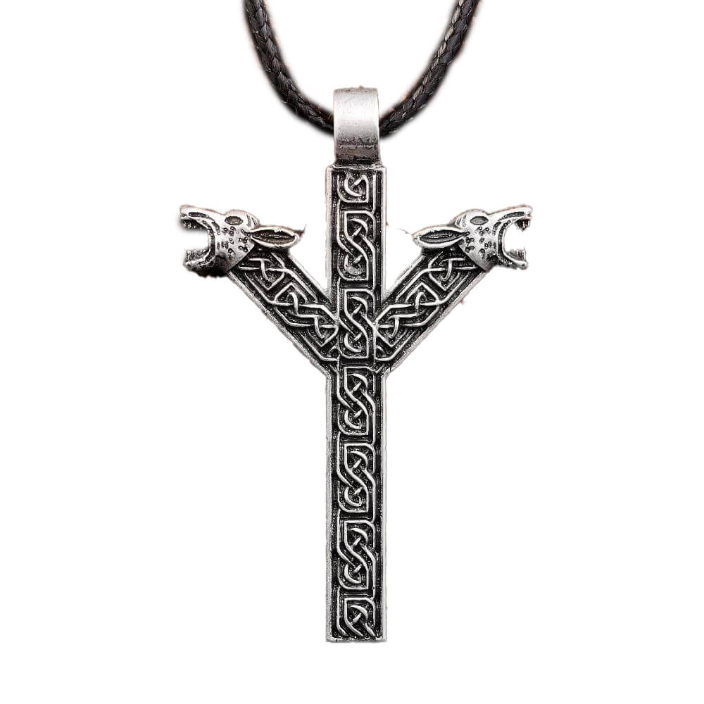 Wikinger Halskette mit Algiz Rune