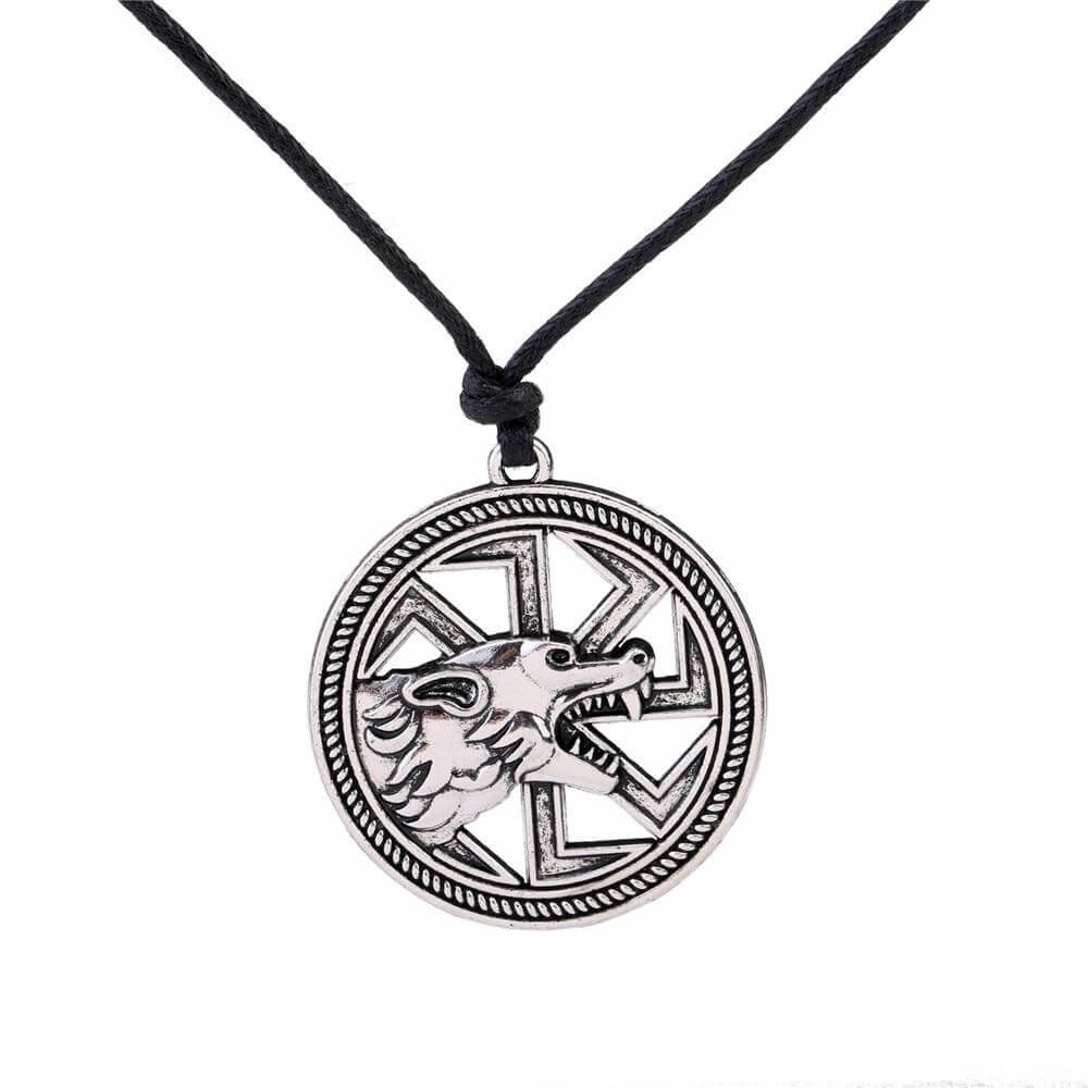 Wikinger Halskette mit Fenris Wolf