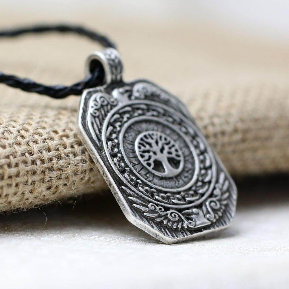 Wikinger Kette Damen mit Midgard Yggdrasil
