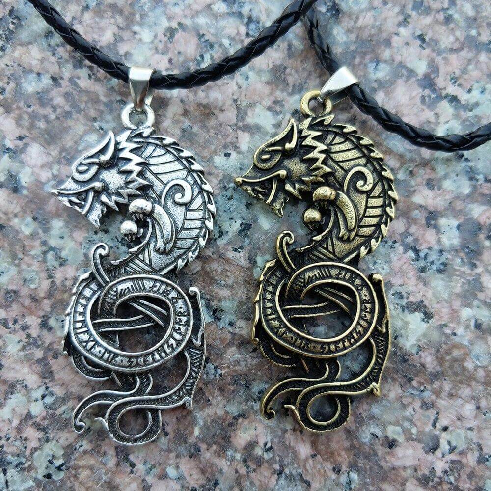 Wikinger Kette Herren mit Spirit of Fenris