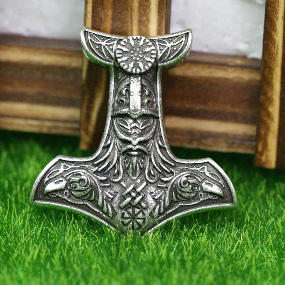 Wikinger Kette Herren mit Thors Hammer Mjölnir