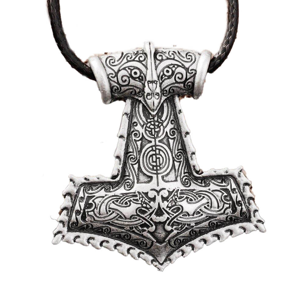 Wikinger Kette Männer mit Mjolnir Hammer