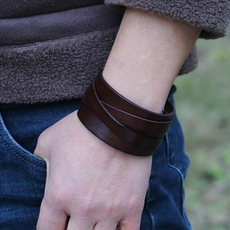 Wikinger Lederarmband fur Manner