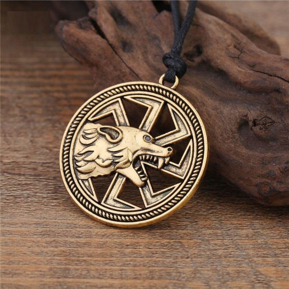 Wikinger Schmuck Frauen mit Fenris Wolf