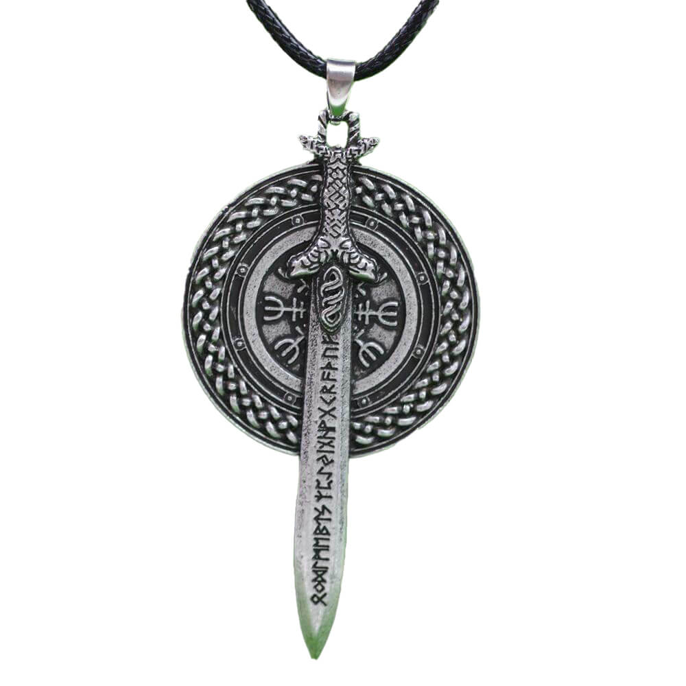 Wikinger Schmuck mit Schwert und Schild