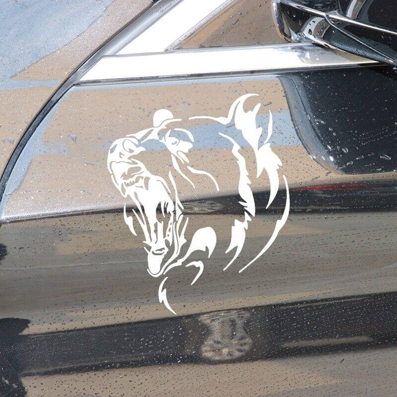 Wikinger Ufkleber Auto mit Berserker Bär