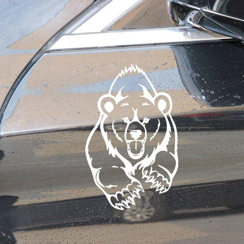 Wikinger Ufkleber Auto mit Schwarzer Bär
