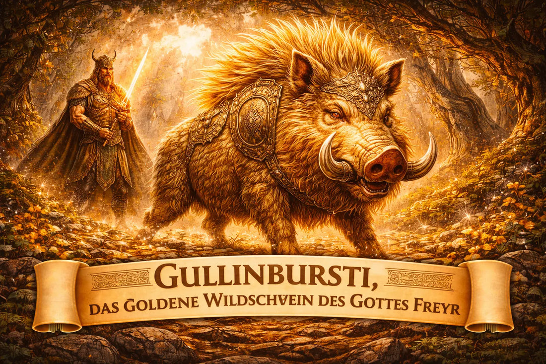 Gullinbursti, das goldene Wildschwein des Gottes Freyr