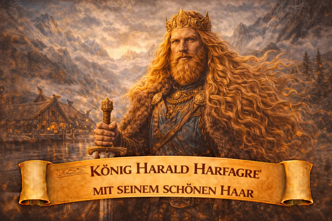 König Harald Harfagre mit seinem schönen Haar