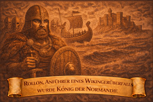 Rollon, Anführer eines Wikingerüberfalls wurde König der Normandie
