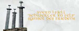 Sverd i fjell - Schwerter im Fels Symbol des Friedens