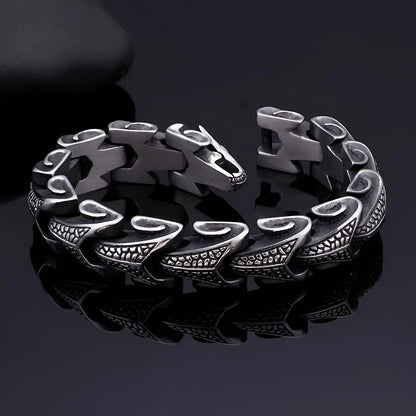 Armband Herren Wikinger mit Schild Stahl