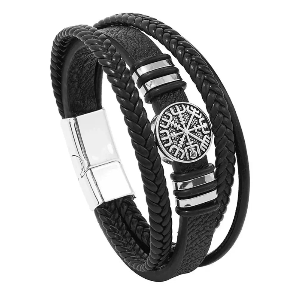 Armband Leder Wikinger Mann