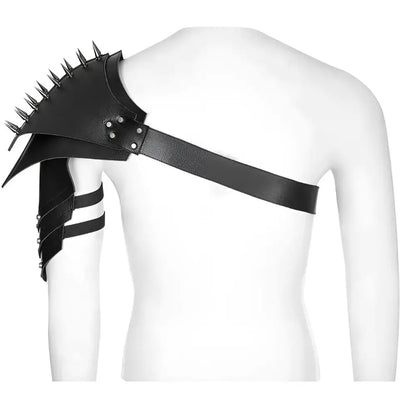 Black Wikinger Schulterstück mit Stacheln