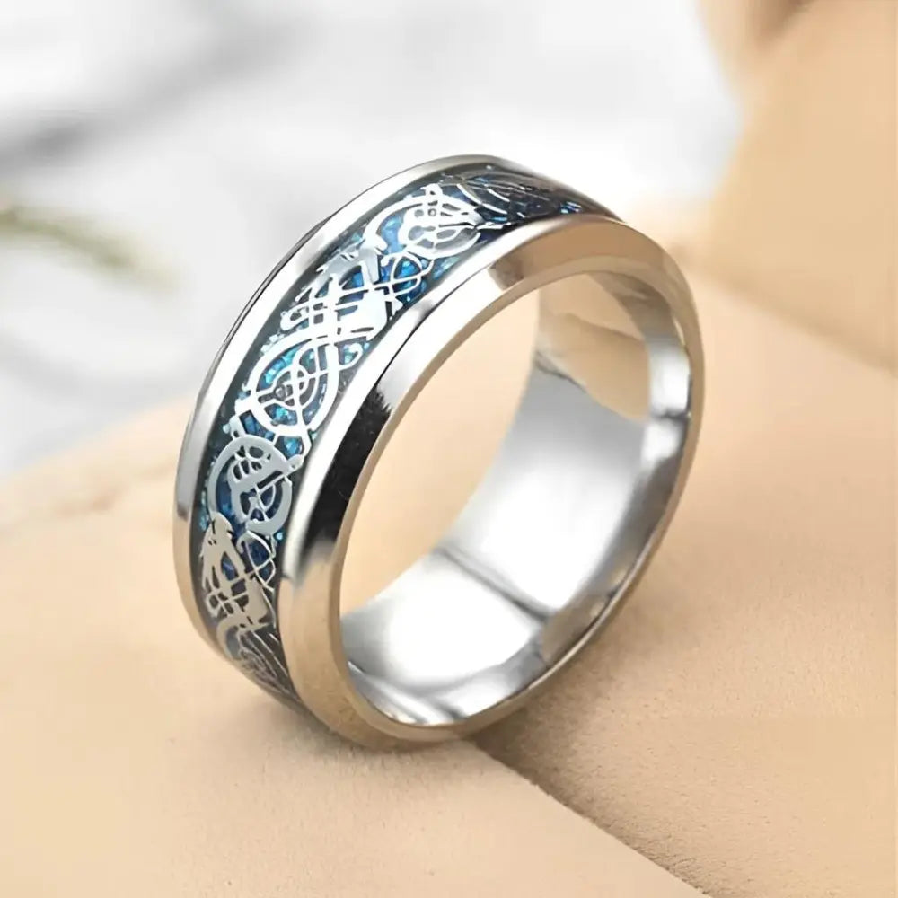 Blau Viking Ring Justiz