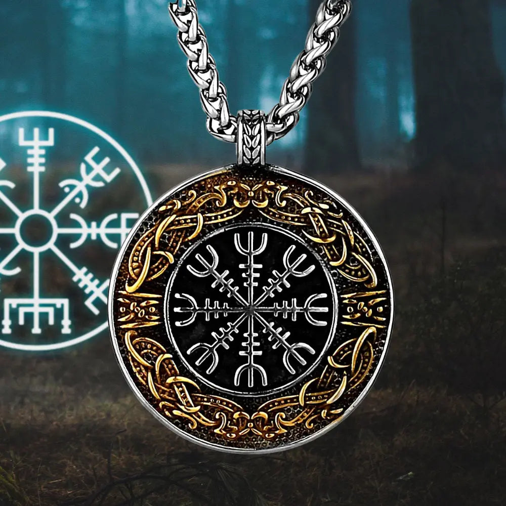 Celtic Kette mit Aegishjalmur