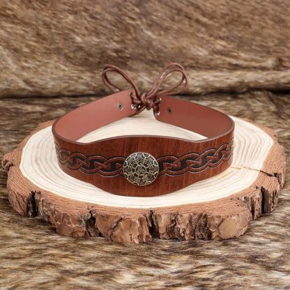 Dunkelbraun Keltisches Stirnband