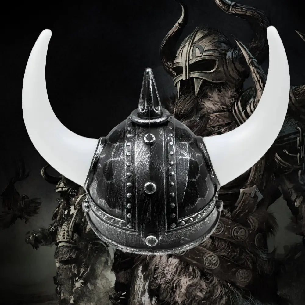 Helm mit Hörnern  in Black Edition