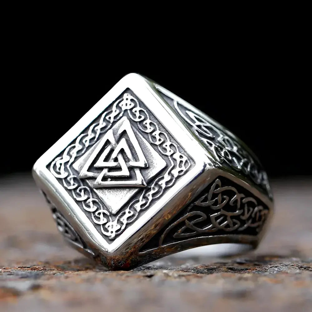 Herren Ringe Wikinger Valknut