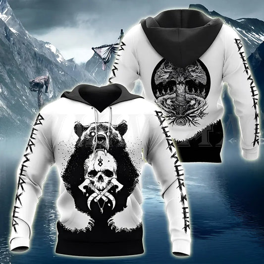 Hoodie Herren Viking mit Bear