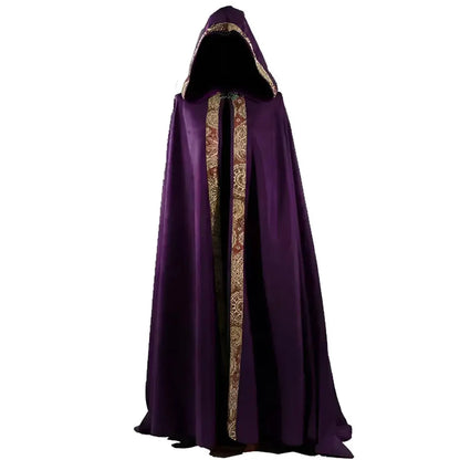 Lila Langer Mittelalter Umhang