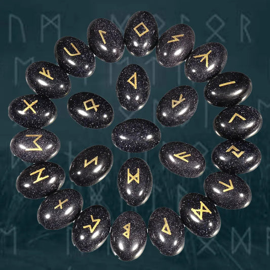 Nordische Rune aus Obsidian