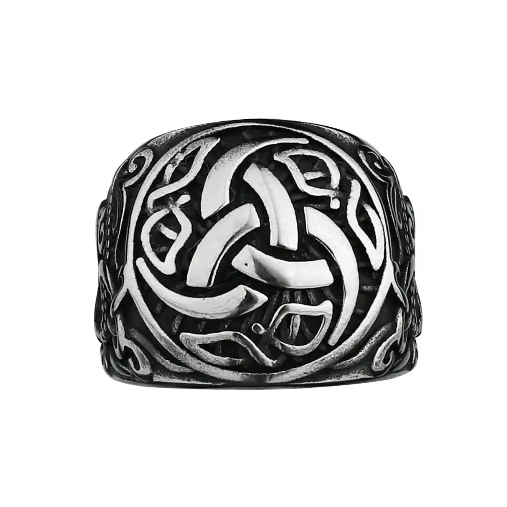 Ring Viking Odin’s Horn Silber