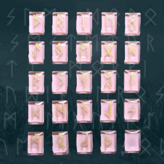Runen der Wikinger aus Glaskristall