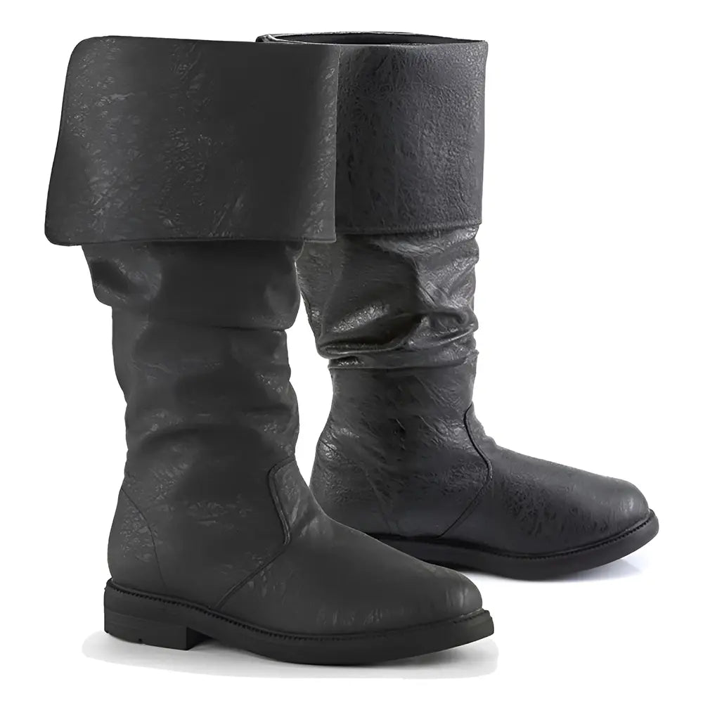 Schwarz Wikingerstiefel