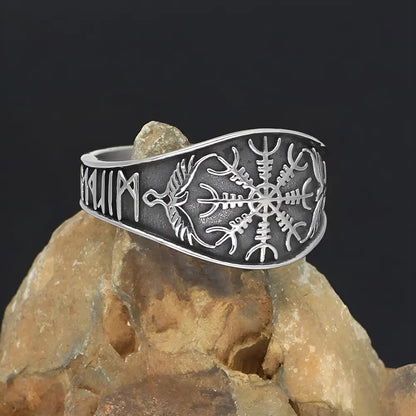 Silber Aegishjalmur Ring
