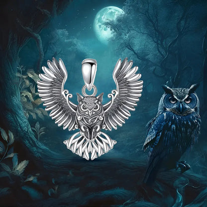 Silber Halskette Eule