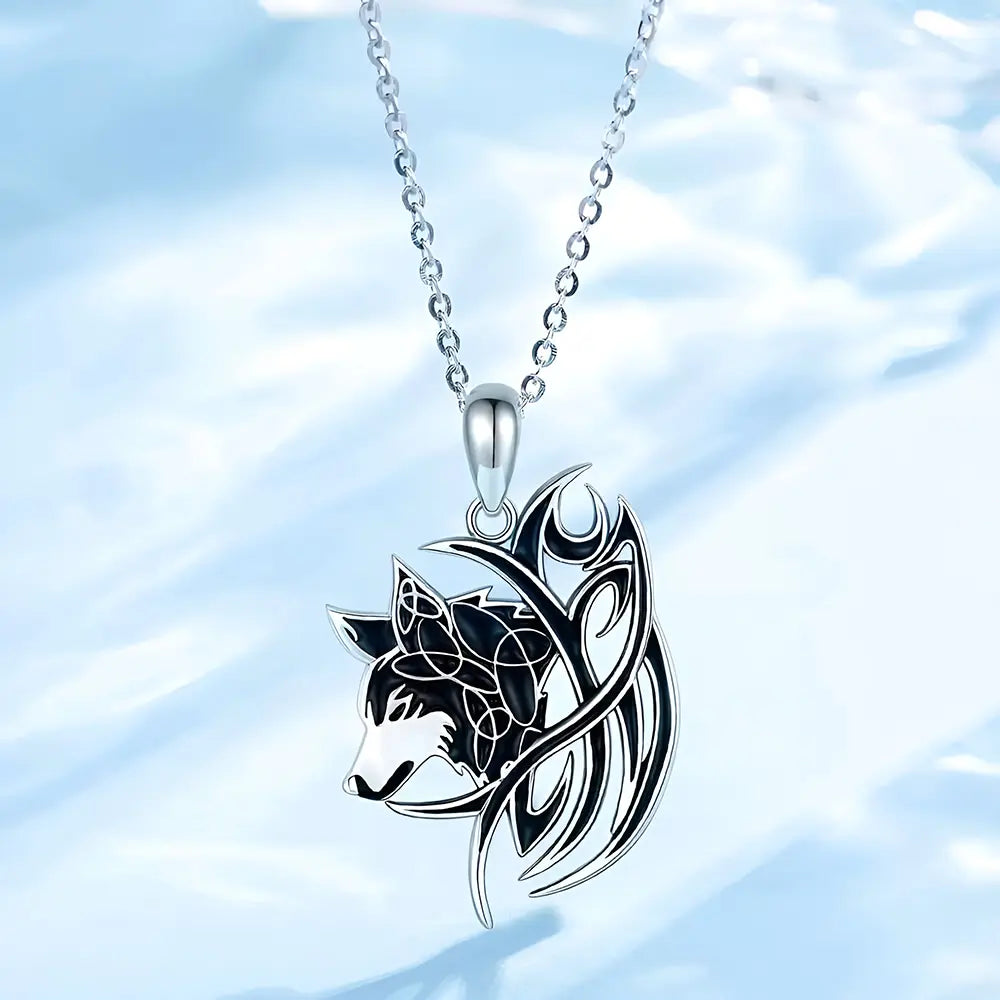 Silber Kette mit Wolf