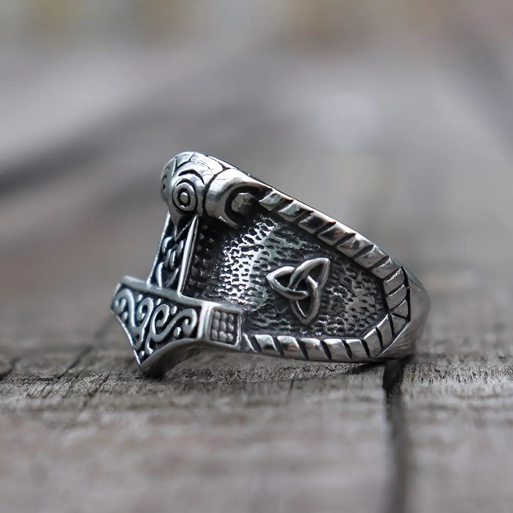 Silber Mjölnir Ring