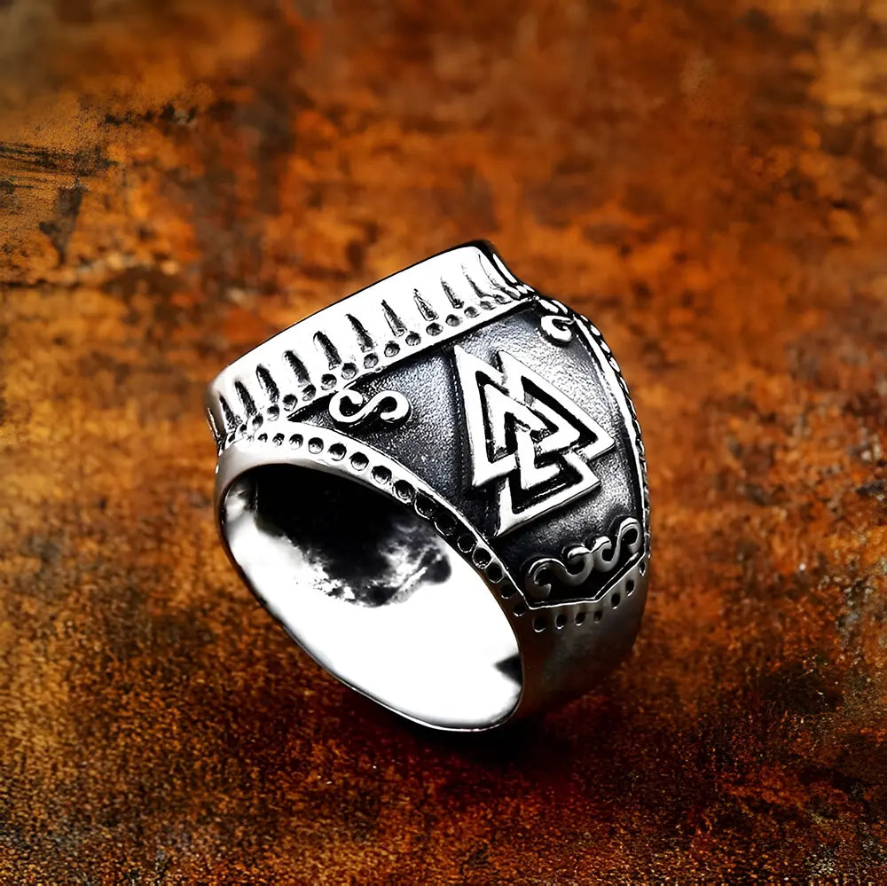 Silber Valknut Ring