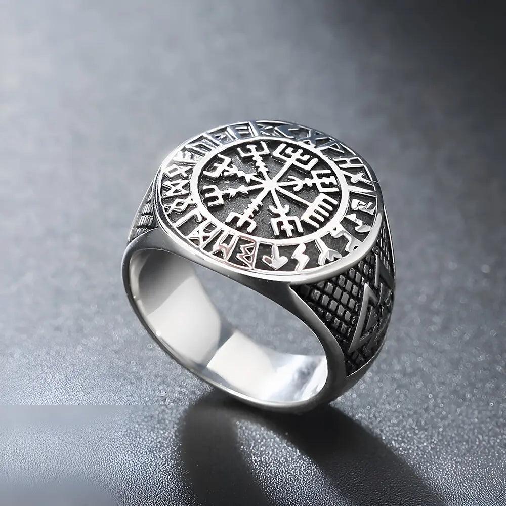 Silber Vegvisir Ring