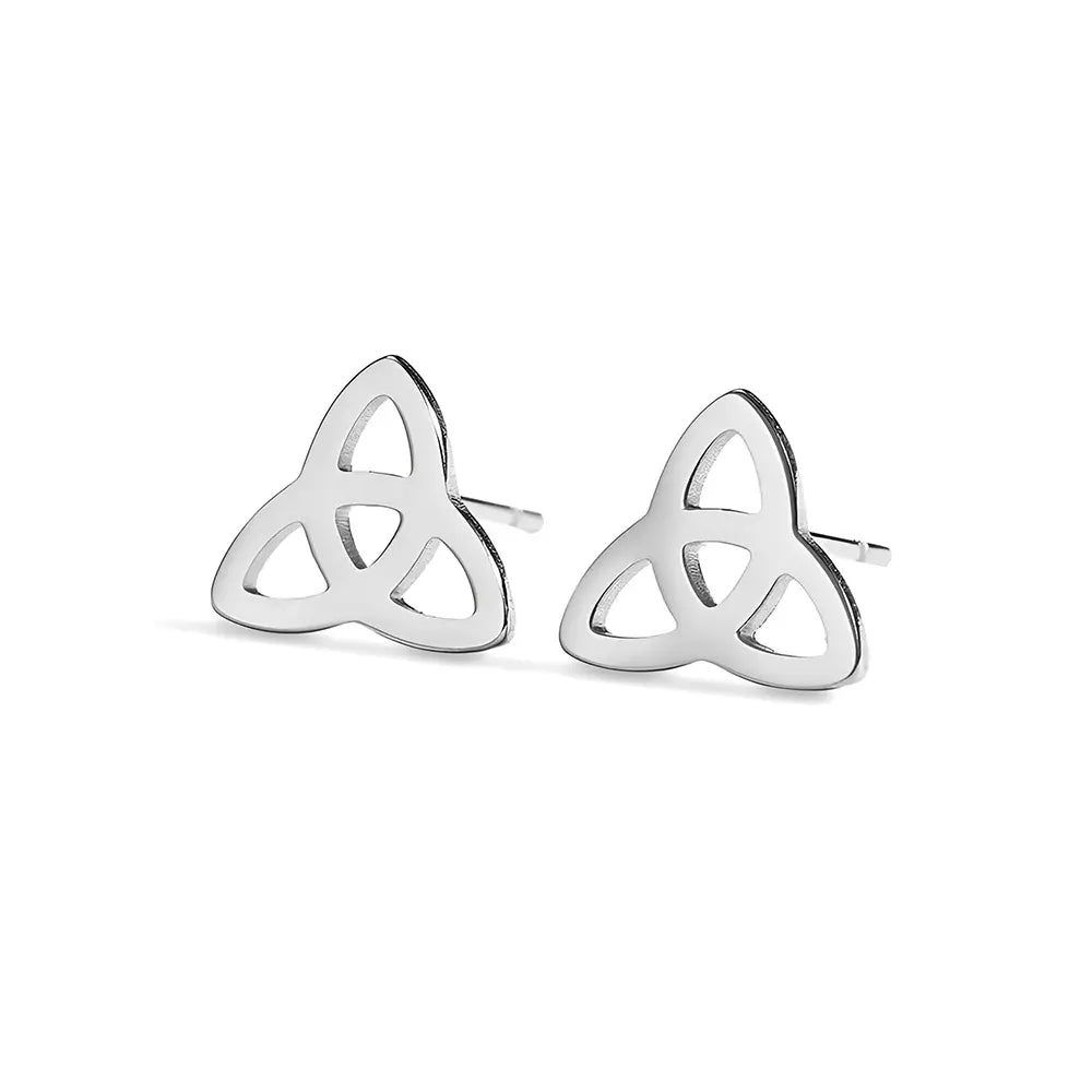 Silber Viking Ohrringe Triquetra Schutz