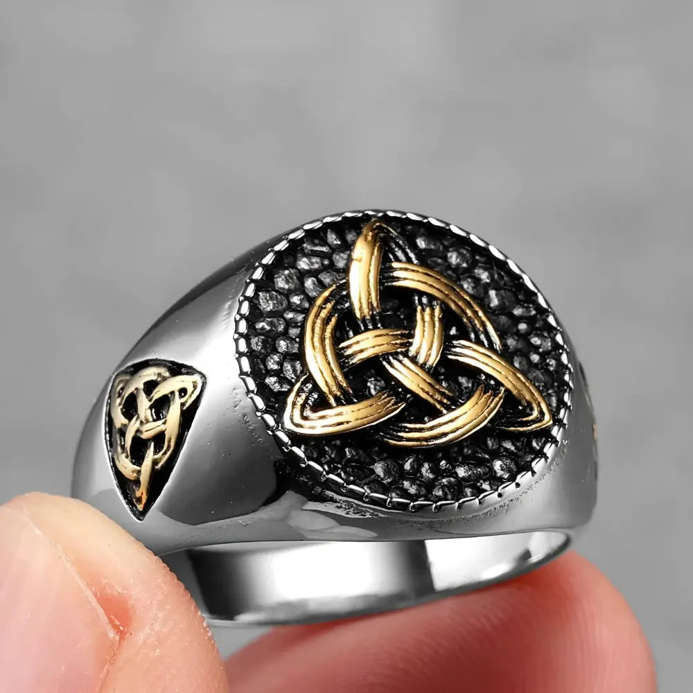 Silver Viking Rings Golden