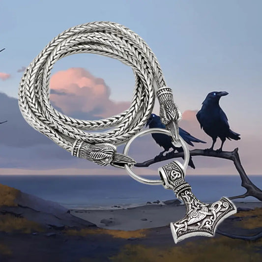 Thors Hammer Kette Edelstahl