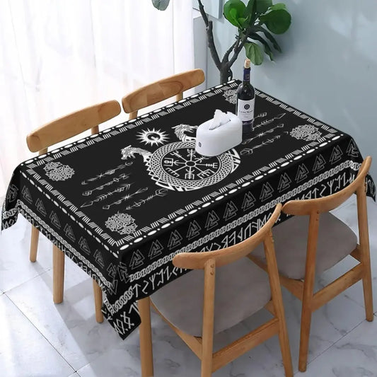 Tischdecke Rechteckig Groß Schwarz