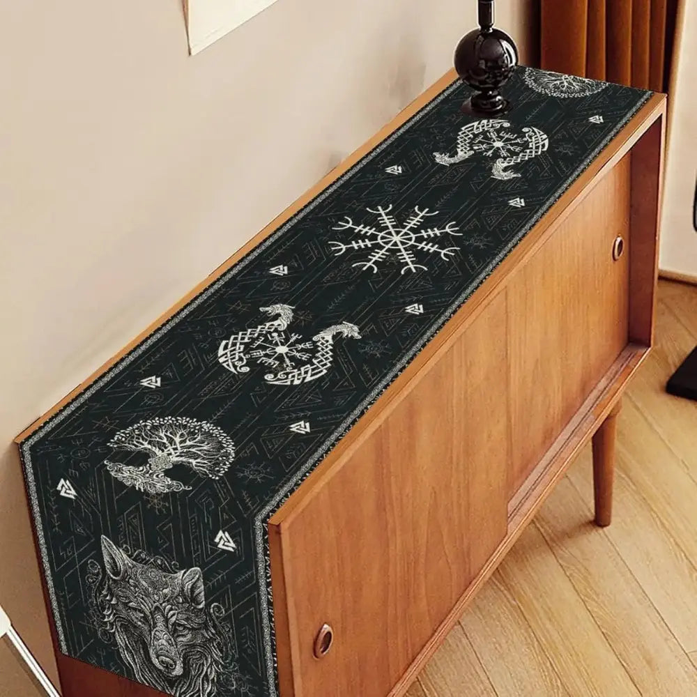 Tischdecke Wikinger Wolf