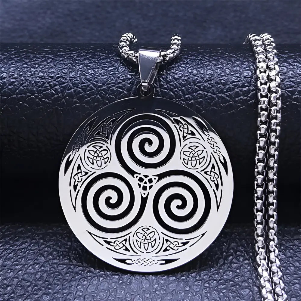 Triskele Halskette Silber