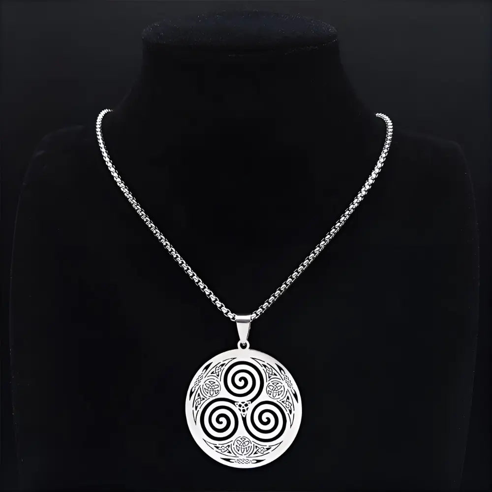 Triskele Halskette Silver