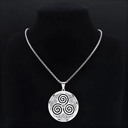 Triskele Halskette Silver