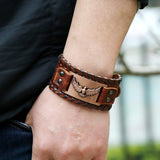 Viking Armband mit Krähen des Gottes Odin