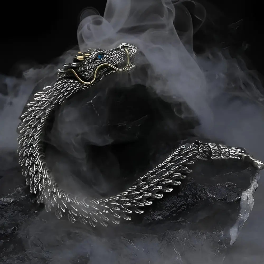 Viking Armreif mit Jörmungand Dragon