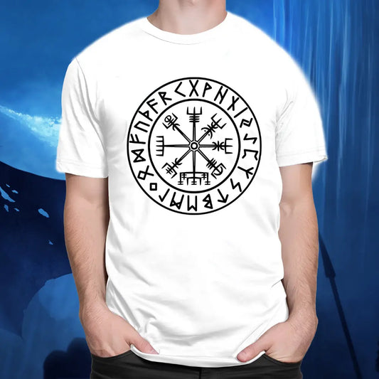 Viking Design T Shirts mit Kompass Viking
