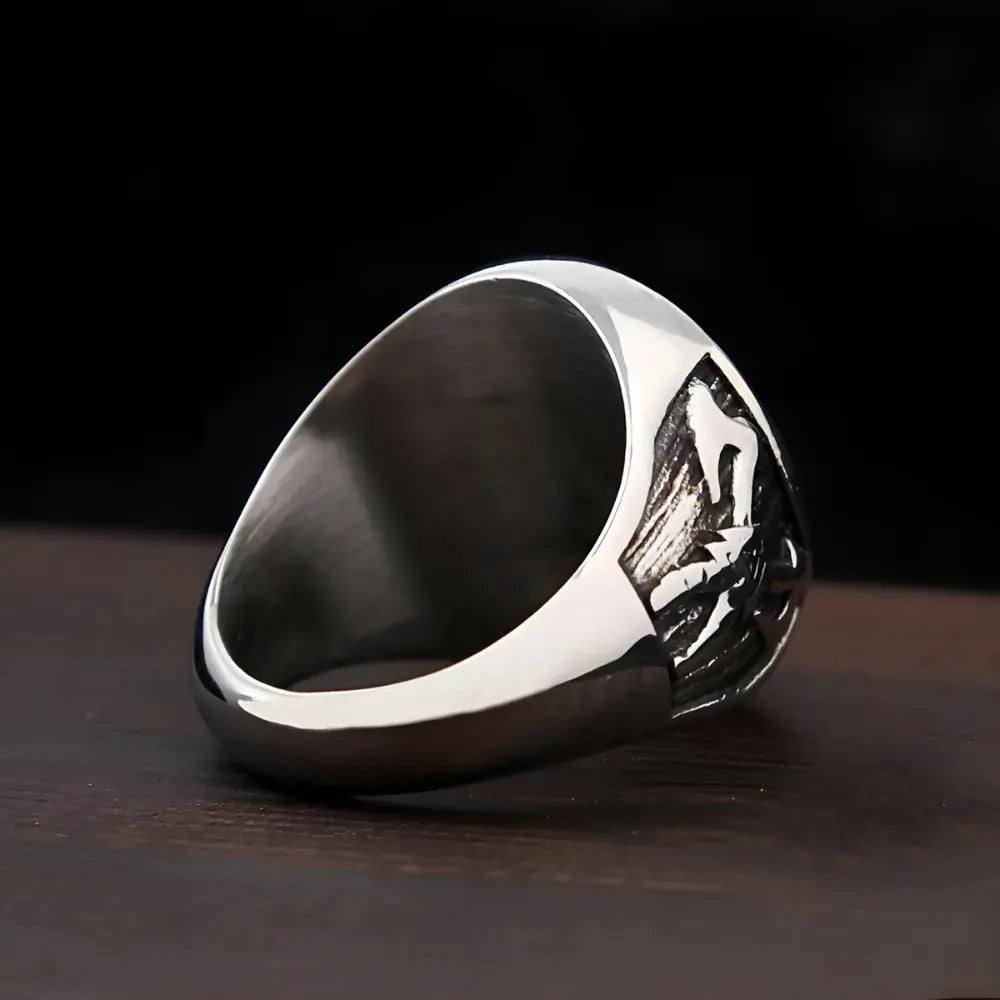 Viking Ring mit Kompass